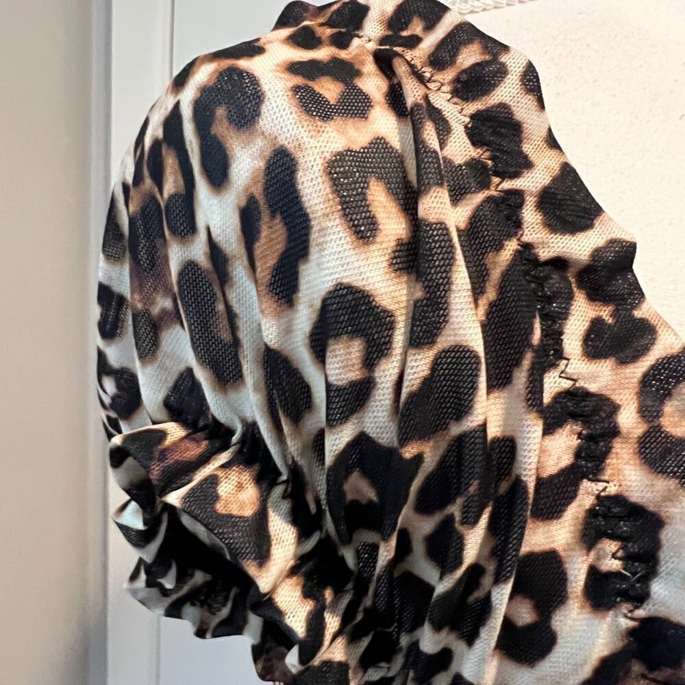 NWT Fashion Nova Been There Done That Leopard Top, Size Small - Picture 7 of 13